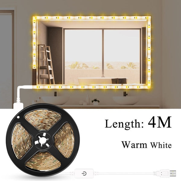 Wall Lamp LED 16W Makeup Mirror Vanity Led Light Bulbs Hollywood Style Led Lamp Touch Switch USB Cosmetic Lighted Dressing table