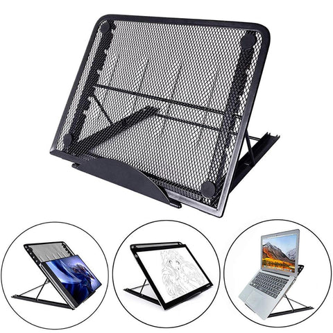 Mesh Ventilated Adjustable Laptop Stand Portable Folding Light Box Laptop Pad Stand Portable Folding Light Box Laptop Pad Stand