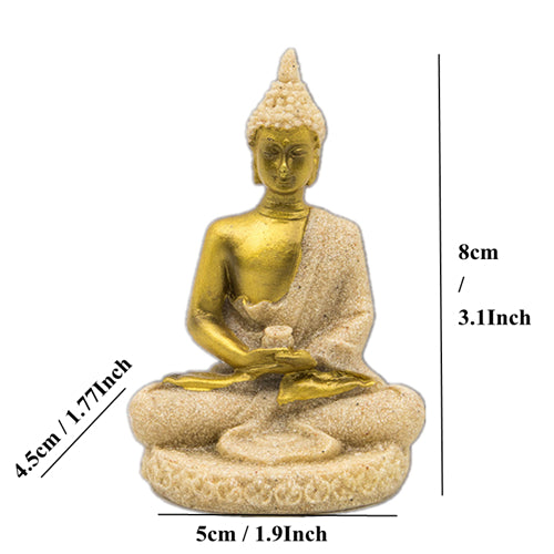 VILEAD 16 Style Buddha Statue Nature Sandstone Thailand Buddha Sculpture Hindu Fengshui Figurine Meditation Miniature Home Decor