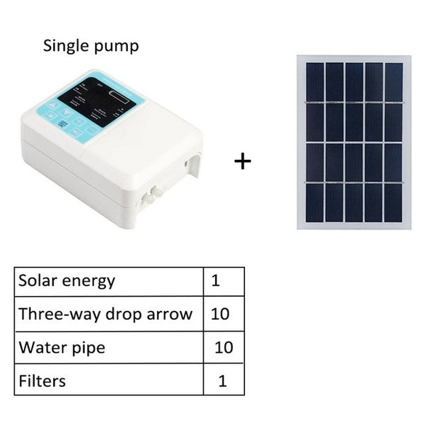 Intelligent Water Pump Solar Garden Automatic Watering Device Solar Energy Charging Timer System Potted Plant Drip Irrigation