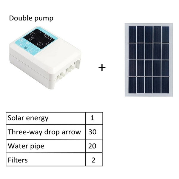 Intelligent Water Pump Solar Garden Automatic Watering Device Solar Energy Charging Timer System Potted Plant Drip Irrigation