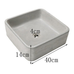 Rectangle concrete sink silicone mold diy molds for cement round sink Outdoor pool mold