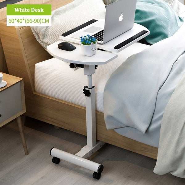 Home Foldable Laptop Table Adjustable Beside Table Computer Desk Folding Home Laptop Desk Bed Side Study Table Movable Bed Table