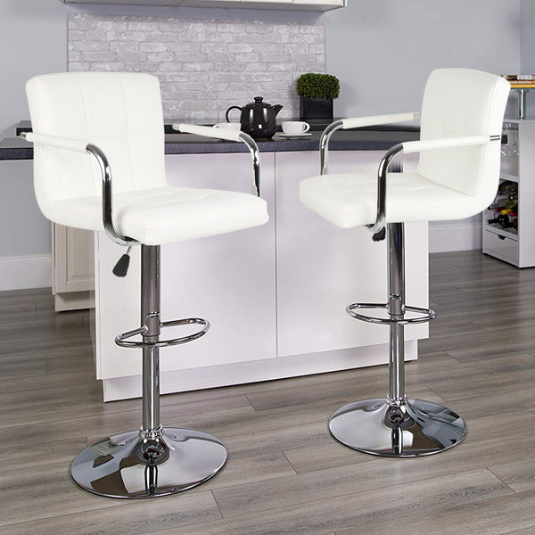 2pcs Stylish Bar Chair Modern European & Americal Bar Stool Swivel Lifting High Stool tabouret de bar for Home Bar Funiture HWC