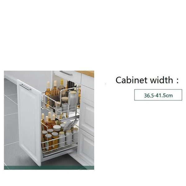 Cosina Armario De Cocina Despensa Mutfak Kuchnia Pantry Organizer Stainless Steel Cuisine Rack Cozinha Kitchen Cabinet Basket