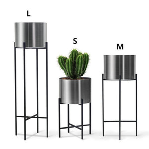 Metal Stainless Steel Wrought Iron Flower Stand Home Decoration Flower Arrangement Potted Floor Stand Flower Pot