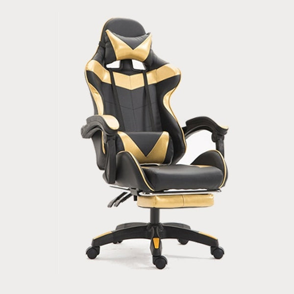 Professional PU Leather Racing Gaming Chair Office High Back Ergonomic Recliner With Footrest Computer Chair Furniture 5 Colors