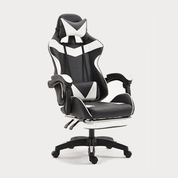 Professional PU Leather Racing Gaming Chair Office High Back Ergonomic Recliner With Footrest Computer Chair Furniture 5 Colors