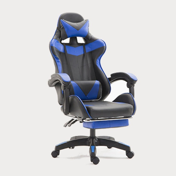 Professional PU Leather Racing Gaming Chair Office High Back Ergonomic Recliner With Footrest Computer Chair Furniture 5 Colors