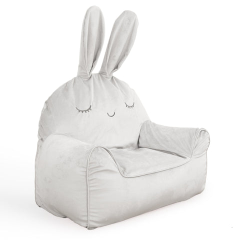 Children Lazy People Sofa Lovely Little Rabbit Read Chair Mini Baby Lovely Small Tatami Kids Bedroom Bean Bag Zitzak White