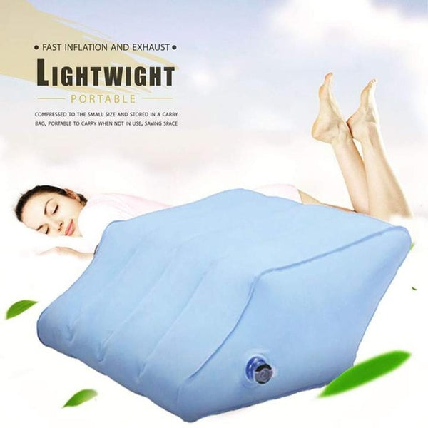 Leg Ramp Inflatable Leg Pillow Wedge Pillow Elevates Legs and Feet for Temporary Relief from Leg Swelling Sore Feet Sciatica