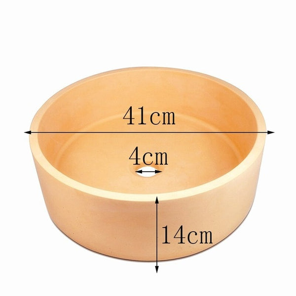 Rectangle concrete sink silicone mold diy molds for cement round sink Outdoor pool mold