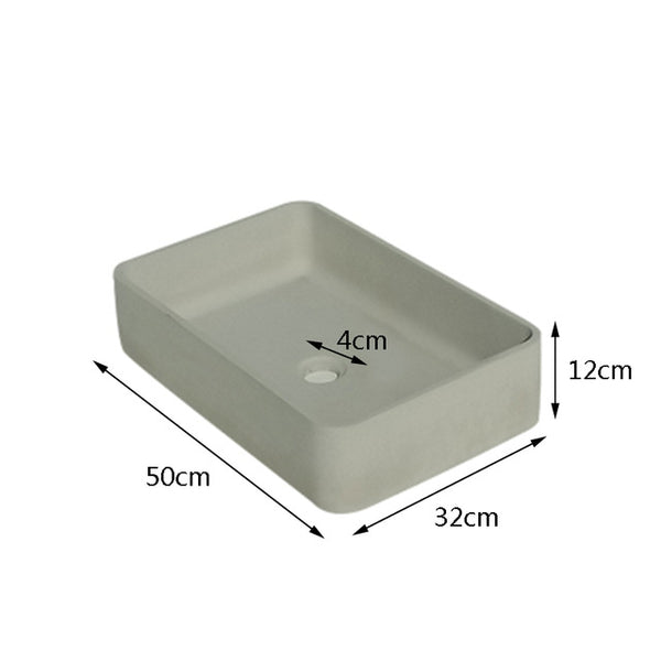 Rectangle concrete sink silicone mold diy molds for cement round sink Outdoor pool mold