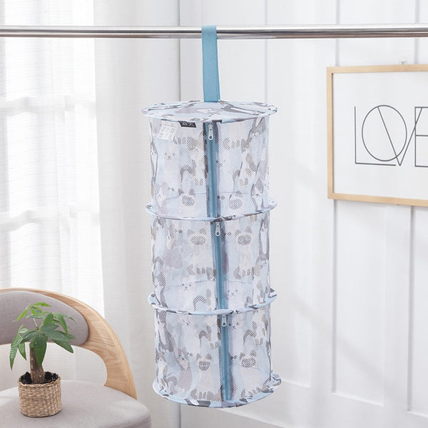 Drying net drynet clothes drying basket Household Folding Clothes Network sweater tile blouse anti-deformation herb drying rack