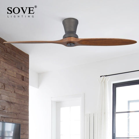 Modern LED Village Industrial Wooden Ceiling Fan With Lights Wood Ceiling Fans Without Light Decorative Ceiling Light Fan Lamp