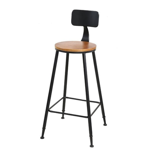 Bar Stool Iron Leisure Coffee Shop Tea Shop Wall Hanging High Table And Chair Nordic Simple Solid Wood Cashier Low Chair