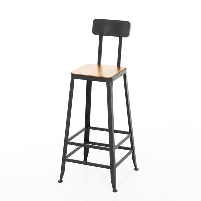 Bar Stool Iron Leisure Coffee Shop Tea Shop Wall Hanging High Table And Chair Nordic Simple Solid Wood Cashier Low Chair