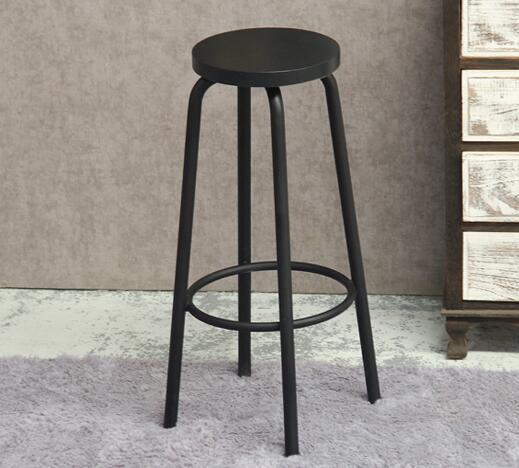 Bar Stool Iron Leisure Coffee Shop Tea Shop Wall Hanging High Table And Chair Nordic Simple Solid Wood Cashier Low Chair