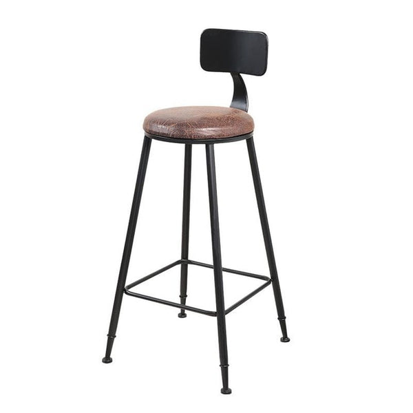 Bar Stool Iron Leisure Coffee Shop Tea Shop Wall Hanging High Table And Chair Nordic Simple Solid Wood Cashier Low Chair