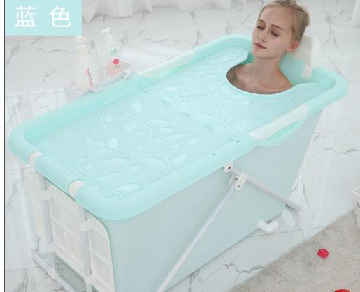 Adult Portable Soaking Tub Folding Insulation Bathtub Inflatable Bathtub Plastic Bath Non-toxic Soft Material Bathtub Anti Slip