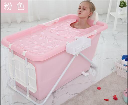 Adult Portable Soaking Tub Folding Insulation Bathtub Inflatable Bathtub Plastic Bath Non-toxic Soft Material Bathtub Anti Slip