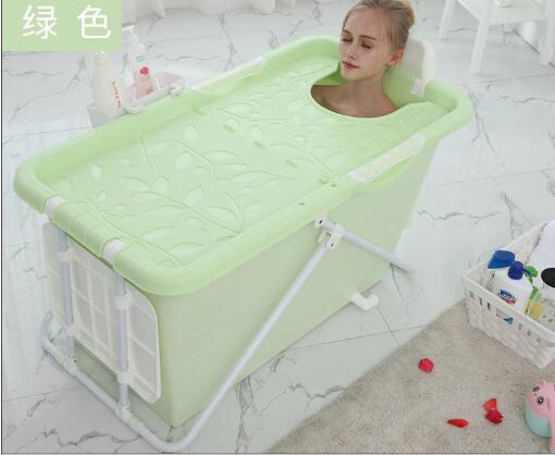 Adult Portable Soaking Tub Folding Insulation Bathtub Inflatable Bathtub Plastic Bath Non-toxic Soft Material Bathtub Anti Slip