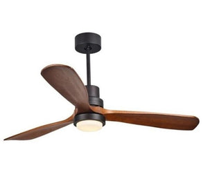 High quality Wooden Ceiling Fans Bedroom 220v LED Ceiling Fan Wood Ceiling Fans With Lights Remote Control Ventilador De Teto