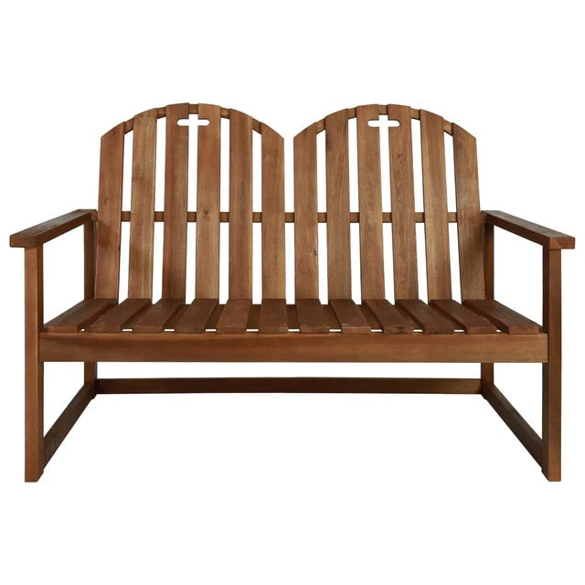 New Arrival 2-Seater Garden Bench 110 cm Solid Acacia Wood Garden/Living Room Home Balcony Leisure Chair