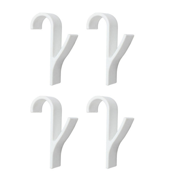 6pcs High Quality Hanger For Heated Towel Radiator Rail Bath Hook Holder Clothes Hanger Percha Plegable Scarf Hanger white#/8