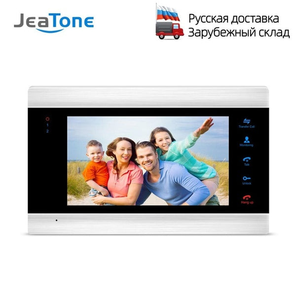 Home Intercom Video Door Phone 7 inch Monitor 1200TVL Doorbell Camera with 16G Memory Card Video Intercom Kit Ship from Russian