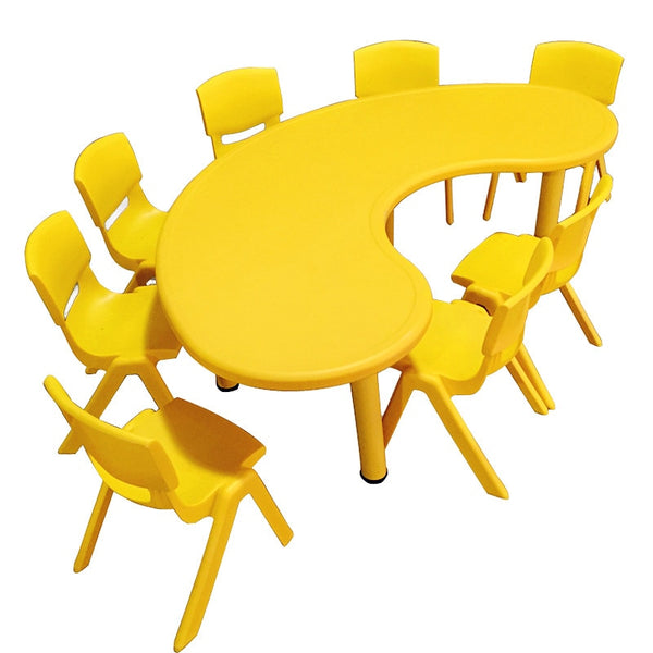 Kindergarten children's table and chair toy table plastic game table learning table lift