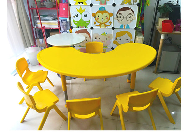 Kindergarten children's table and chair toy table plastic game table learning table lift