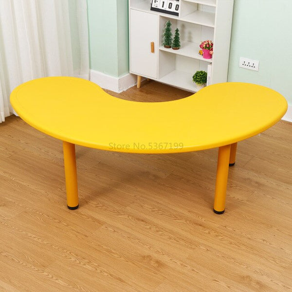 Kindergarten children's table and chair toy table plastic game table learning table lift