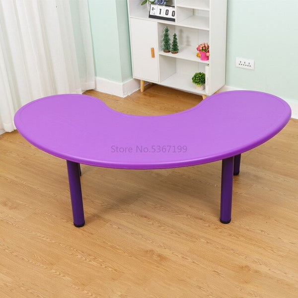 Kindergarten children's table and chair toy table plastic game table learning table lift