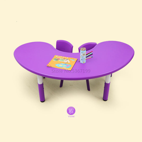 Kindergarten children's table and chair toy table plastic game table learning table lift