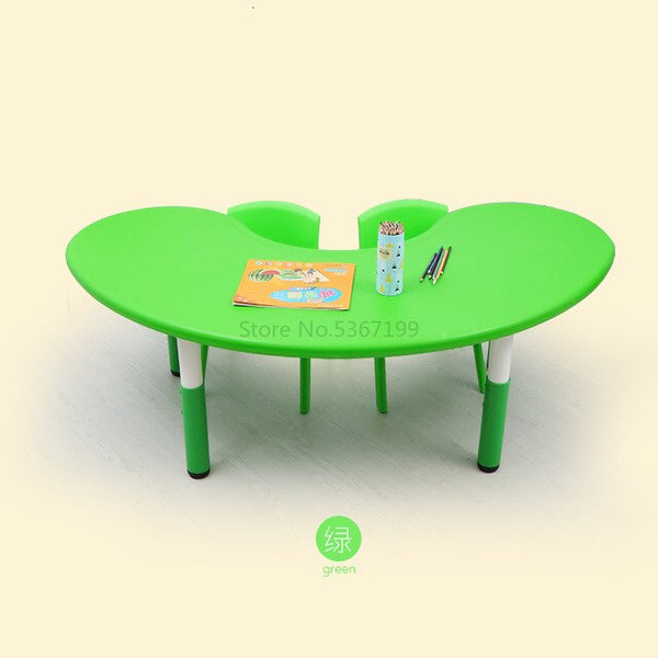 Kindergarten children's table and chair toy table plastic game table learning table lift