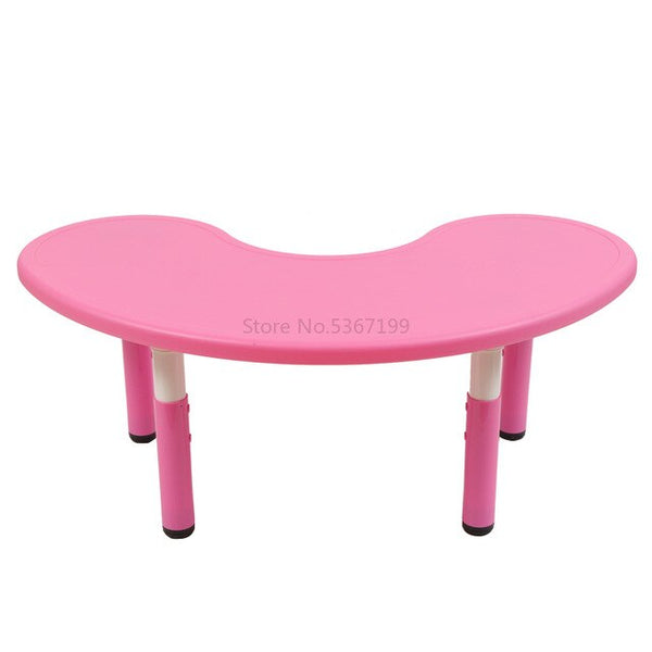 Kindergarten children's table and chair toy table plastic game table learning table lift