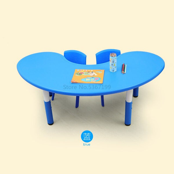 Kindergarten children's table and chair toy table plastic game table learning table lift