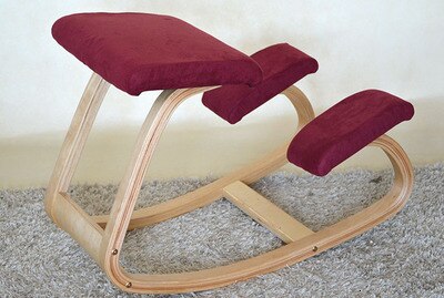 Ergonomic Kneeling Chair Stool Furniture Rocking Wooden Kneeling Computer Posture Chair Design correct posture anti-myopia chair