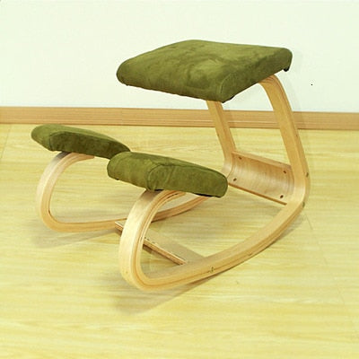 Ergonomic Kneeling Chair Stool Furniture Rocking Wooden Kneeling Computer Posture Chair Design correct posture anti-myopia chair