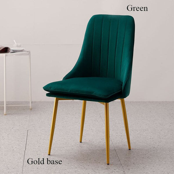 Modern Minimalist Sponge Velvet Restaurant Furniture Chair Restaurant Modern Pu China Iron Chair Wood Kitchen Dining Chair Rest