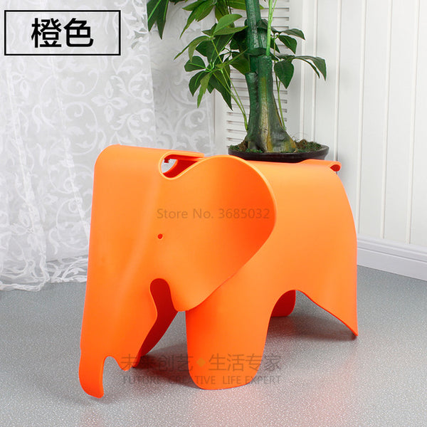 The Children Animal Kids Chair Elephant Shape Children Chair In Room Welcomed By The Waterproof PP Plastic Chairs Bearing