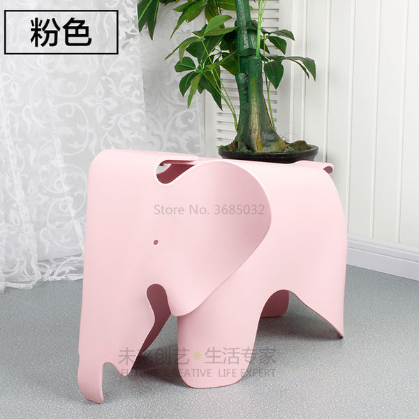 The Children Animal Kids Chair Elephant Shape Children Chair In Room Welcomed By The Waterproof PP Plastic Chairs Bearing