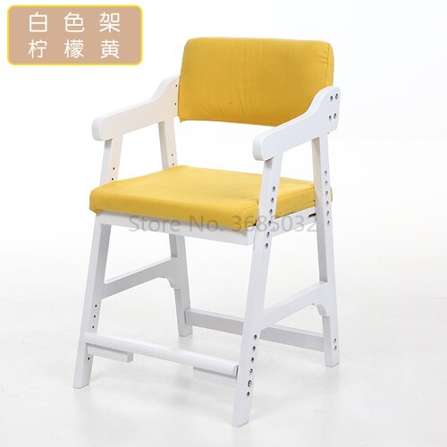 Beech wood children's chair lifting Student seat backrest adjustable Adjustable stool home