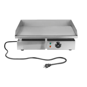 Commercial Electric Grill 1500W Electric Food Oven Stainless Steel Restaurant BBQ Grill Desktop Steak Machine US Plug