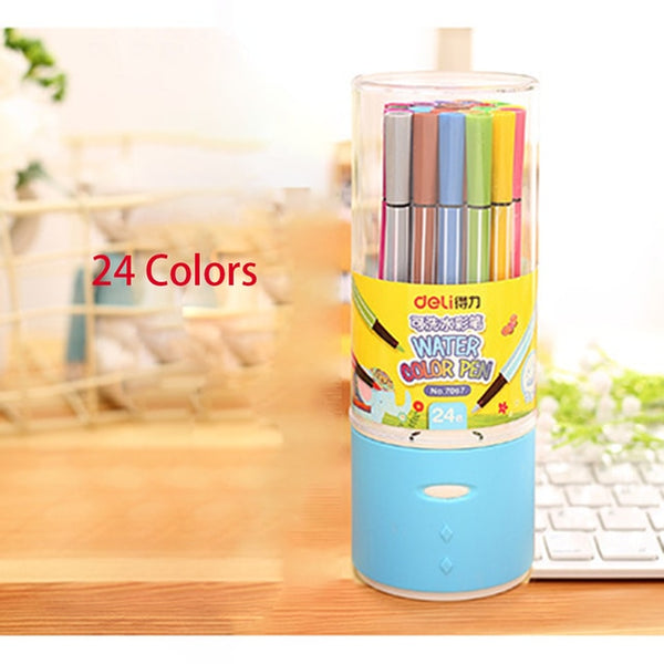 Children Painting 36/24/18/12 Non-toxic Color Washable Watercolor Pen Mark Painting Children Art Supplies