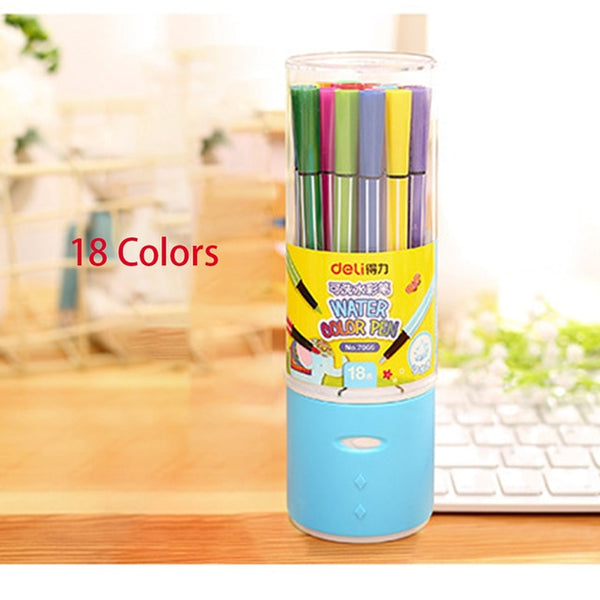 Children Painting 36/24/18/12 Non-toxic Color Washable Watercolor Pen Mark Painting Children Art Supplies