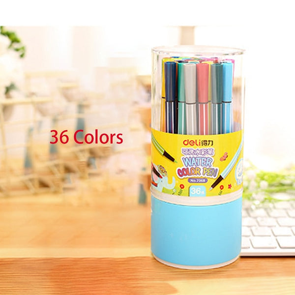 Children Painting 36/24/18/12 Non-toxic Color Washable Watercolor Pen Mark Painting Children Art Supplies