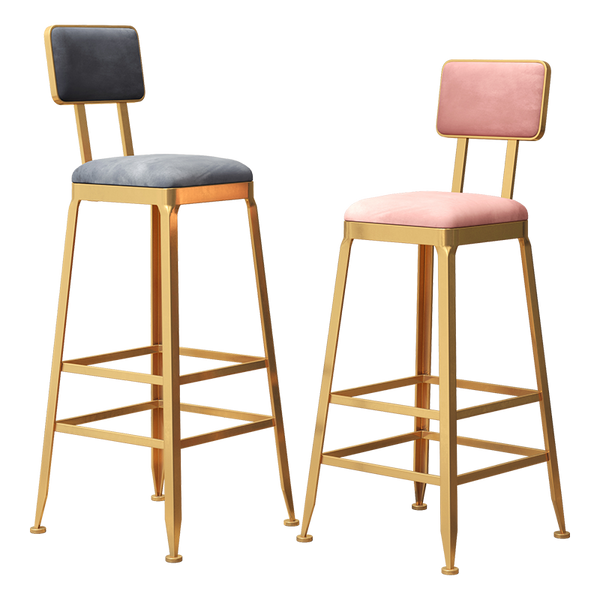 Bar Chair Nordic Milk Tea Coffee Iron Bar Chair Bar Stool Modern Minimalist Chair Cashier High Stool Chair At The Front Desk