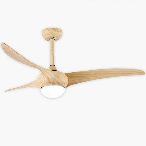 52 inch Nordic Brown Vintage Ceiling Fan With Lights Remote Dimming Control Ventilador De  Techo Fan LED Light Bedroom fans